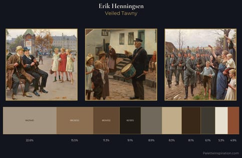 Erik Henningsen Palette 5 - Veiled Tawny