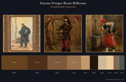 Etienne-Prosper Berne-Bellecour Palette 4 - Shadowed Caramel