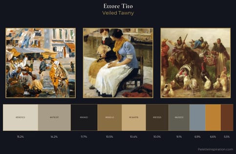 Ettore Tito Palette 3 - Veiled Tawny