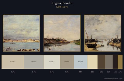 Eugene Boudin Palette 1 - Soft Ivory