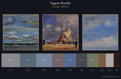 Eugene Boudin Palette 17