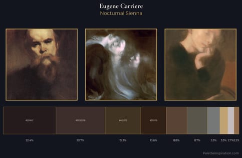 Eugene Carriere Palette 3 - Nocturnal Sienna