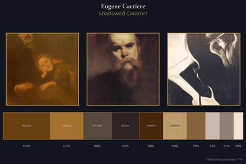 Eugene Carriere Master Palette - Shadowed Caramel