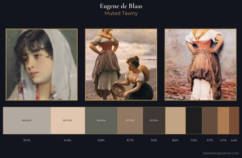 Eugene de Blaas Palette 7 - Muted Tawny