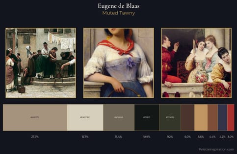 Eugene de Blaas Palette 11 - Muted Tawny