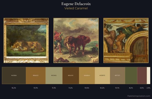 Eugene Delacroix Palette 4 - Veiled Caramel