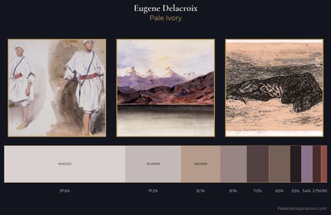 Eugene Delacroix Palette 6 - Pale Ivory