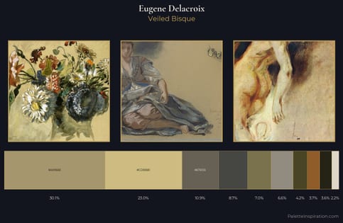 Eugene Delacroix Palette 7 - Veiled Bisque