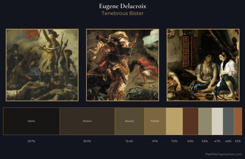 Eugene Delacroix Palette 10