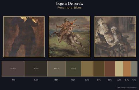 Eugene Delacroix Palette 12 - Penumbral Bister