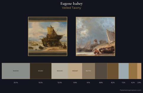 Eugene Isabey Palette 2 - Veiled Tawny