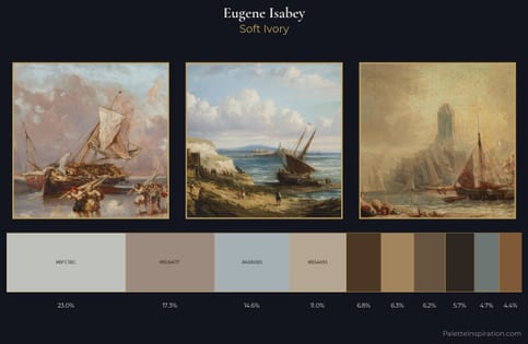 Eugene Isabey Palette 3 - Soft Ivory