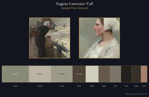Eugene Lawrence Vail Palette 1 - Veiled Parchment
