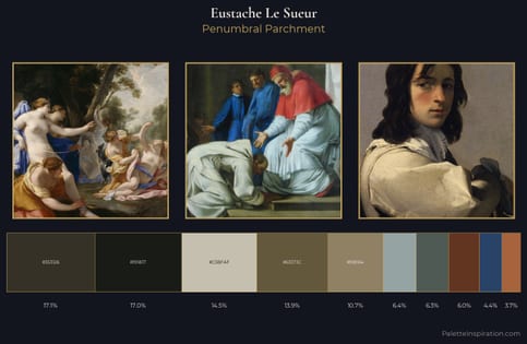 Eustache Le Sueur Palette 6 - Penumbral Parchment