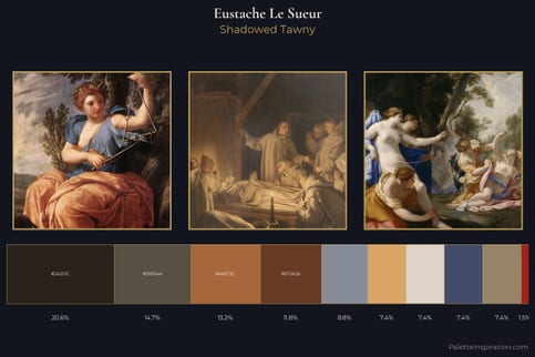 Eustache Le Sueur Master Palette - Shadowed Tawny
