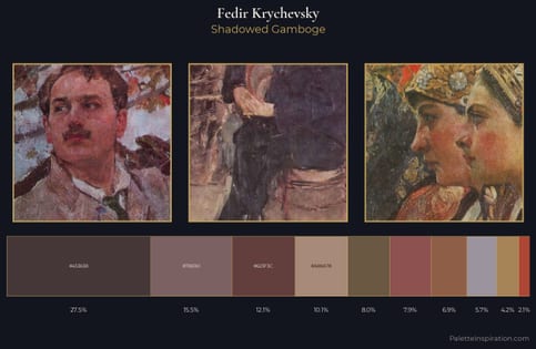 Fedir Krychevsky Palette 5 - Shadowed Gamboge