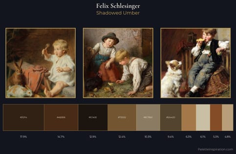 Felix Schlesinger Palette 6 - Shadowed Umber