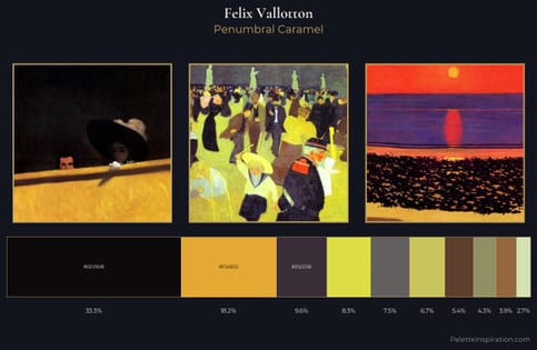 Felix Vallotton Palette 3 - Penumbral Caramel