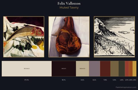 Felix Vallotton Palette 13 - Muted Tawny