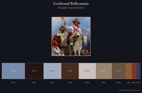 Ferdinand Bellermann Palette 5 - Muted Parchment