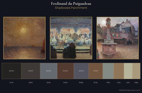 Ferdinand du Puigaudeau Palette 3 - Shadowed Parchment