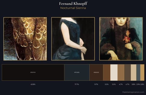 Fernand Khnopff Palette 5 - Nocturnal Sienna