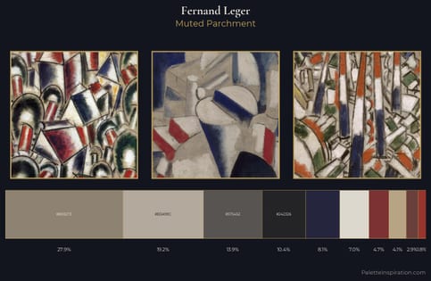 Fernand Leger Palette 10 - Muted Parchment