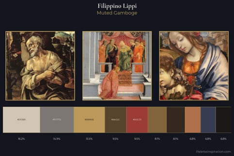 Filippino Lippi Master Palette - Muted Gamboge