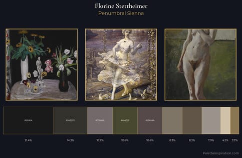 Florine Stettheimer Palette 6 - Penumbral Sienna