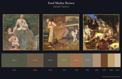 Ford Madox Brown Palette 4 - Veiled Tawny