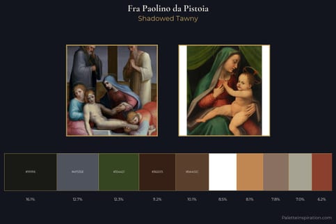 Fra Paolino da Pistoia Master Palette - Shadowed Tawny