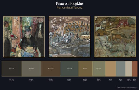 Frances Hodgkins Palette 12 - Penumbral Tawny