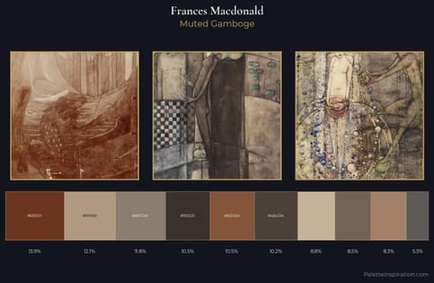 Frances Macdonald Palette 5 - Muted Gamboge