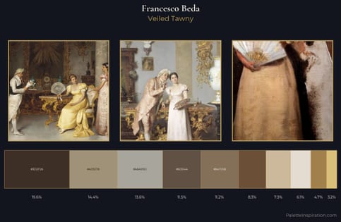 Francesco Beda Palette 1 - Veiled Tawny