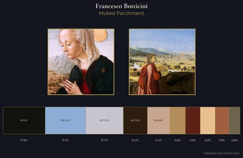 Francesco Botticini Palette 3 - Muted Parchment