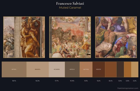 Francesco de' Rossi (Francesco Salviati), "Cecchino" Palette 6 - Muted Caramel