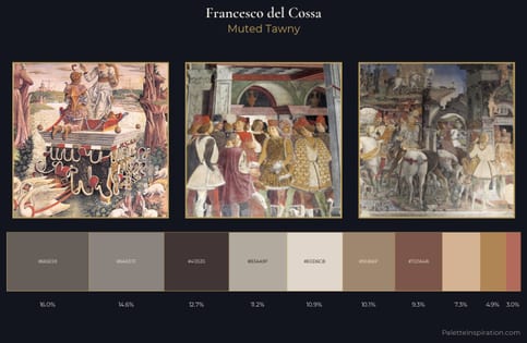 Francesco del Cossa Palette 2 - Muted Tawny