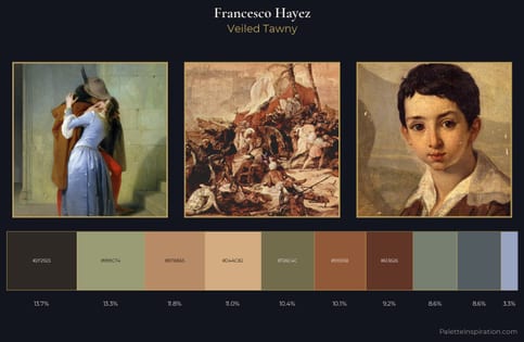 Francesco Hayez Palette 4 - Veiled Tawny