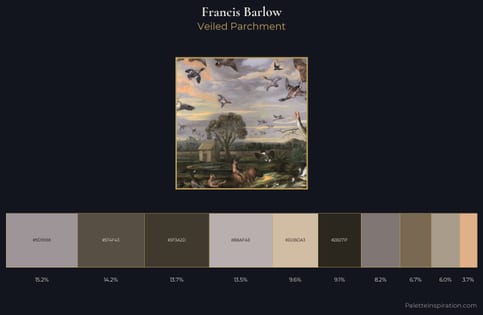 Francis Barlow Palette 1 - Veiled Parchment