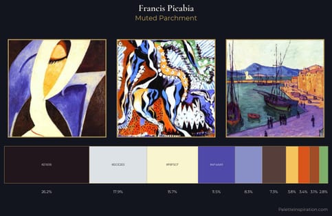 Francis Picabia Palette 4 - Muted Parchment