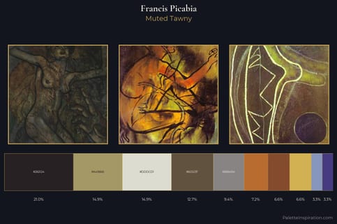 Francis Picabia Master Palette - Muted Tawny
