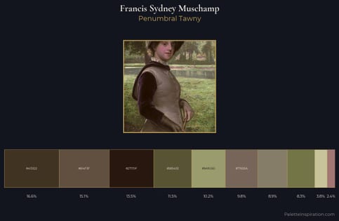 Francis Sydney Muschamp Palette 3 - Penumbral Tawny