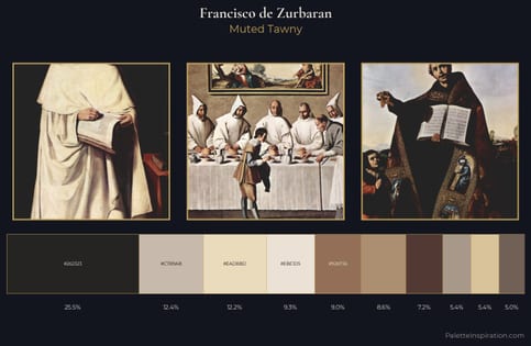 Francisco de Zurbaran Palette 1 - Muted Tawny