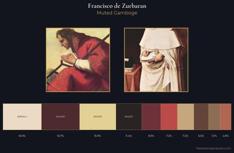 Francisco de Zurbaran Palette 4 - Muted Gamboge