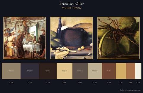 Francisco Oller Palette 3 - Muted Tawny