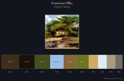 Francisco Oller Palette 5 - Veiled Tawny