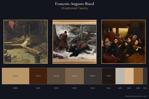 Francois-Auguste Biard Master Palette - Shadowed Tawny