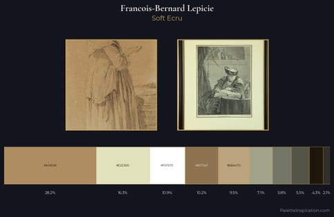 Francois-Bernard Lepicie Palette 1 - Soft Ecru