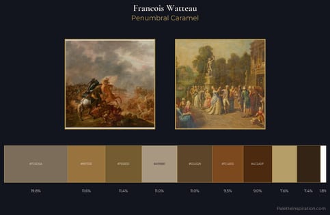 Francois Watteau Palette 1 - Penumbral Caramel