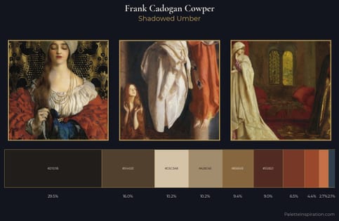 Frank Cadogan Cowper Palette 4 - Shadowed Umber